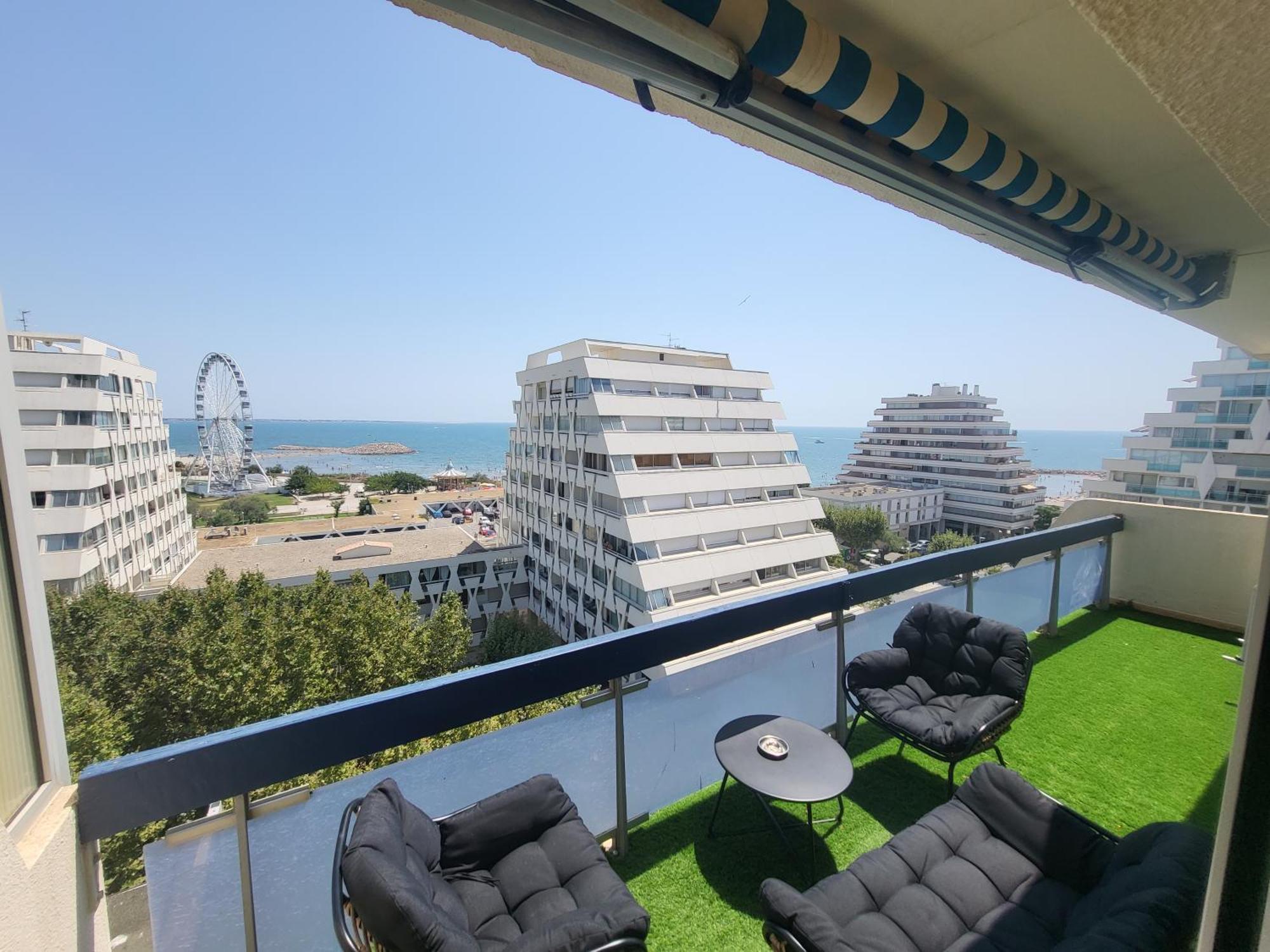 Appartement Lumineux Avec Vue Sur Mer A 50 M De La Plage Et Du Centre La Grande-Motte Eksteriør bilde